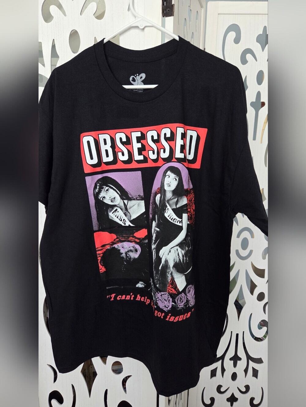 Olivia Rodrigo OR Obsessed Guts I got Issues Tour Graphic XL Black Cotton NWOT